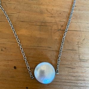Opal pendant necklace